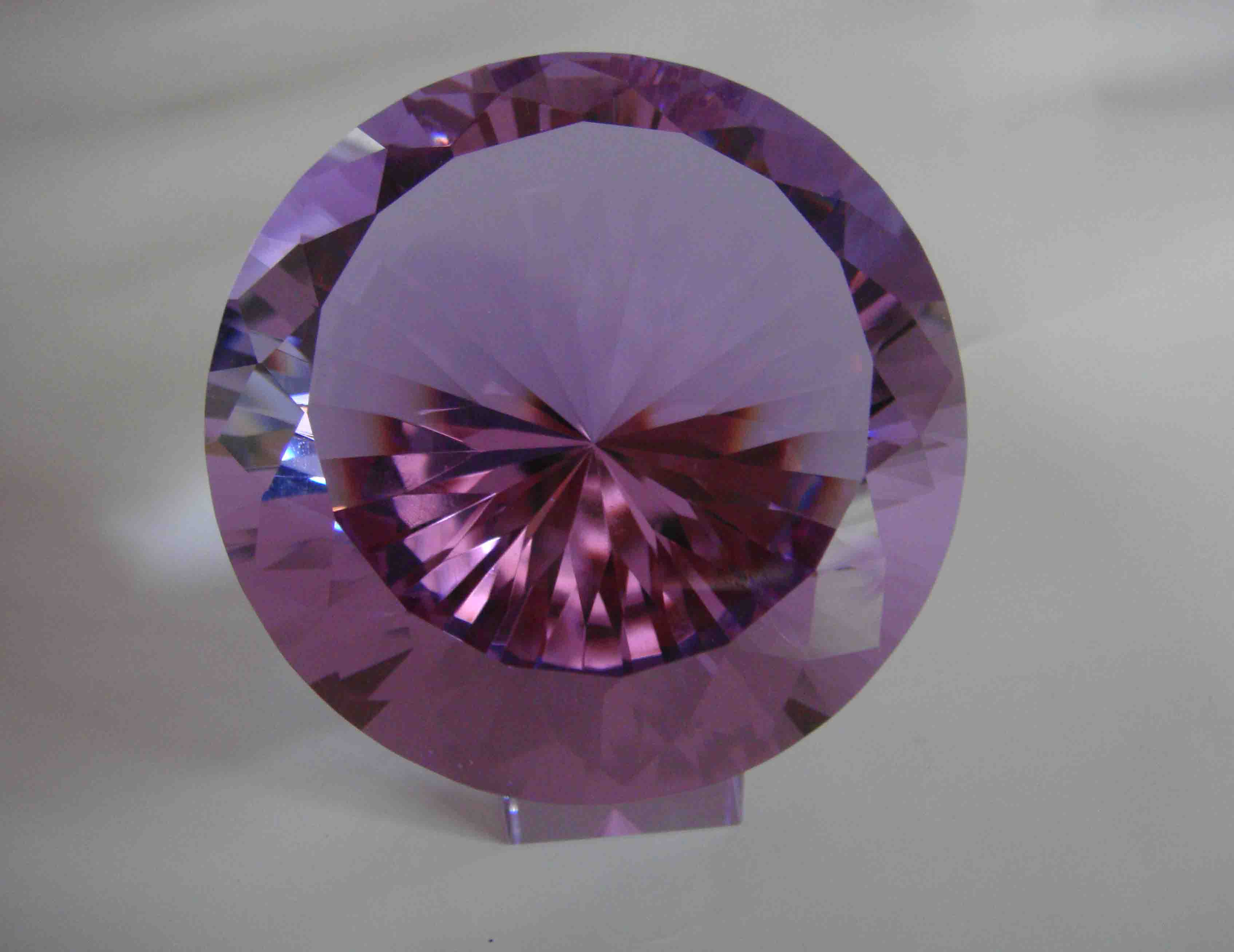 crystal diamond paperweight