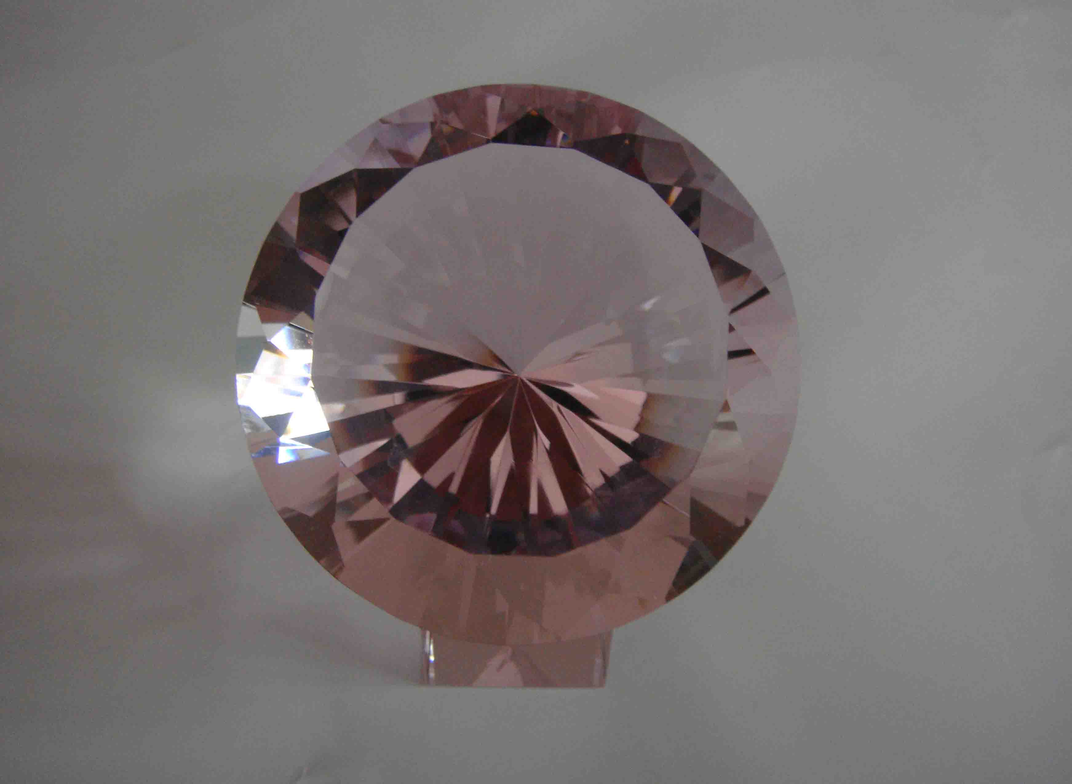 crystal diamond paperweight