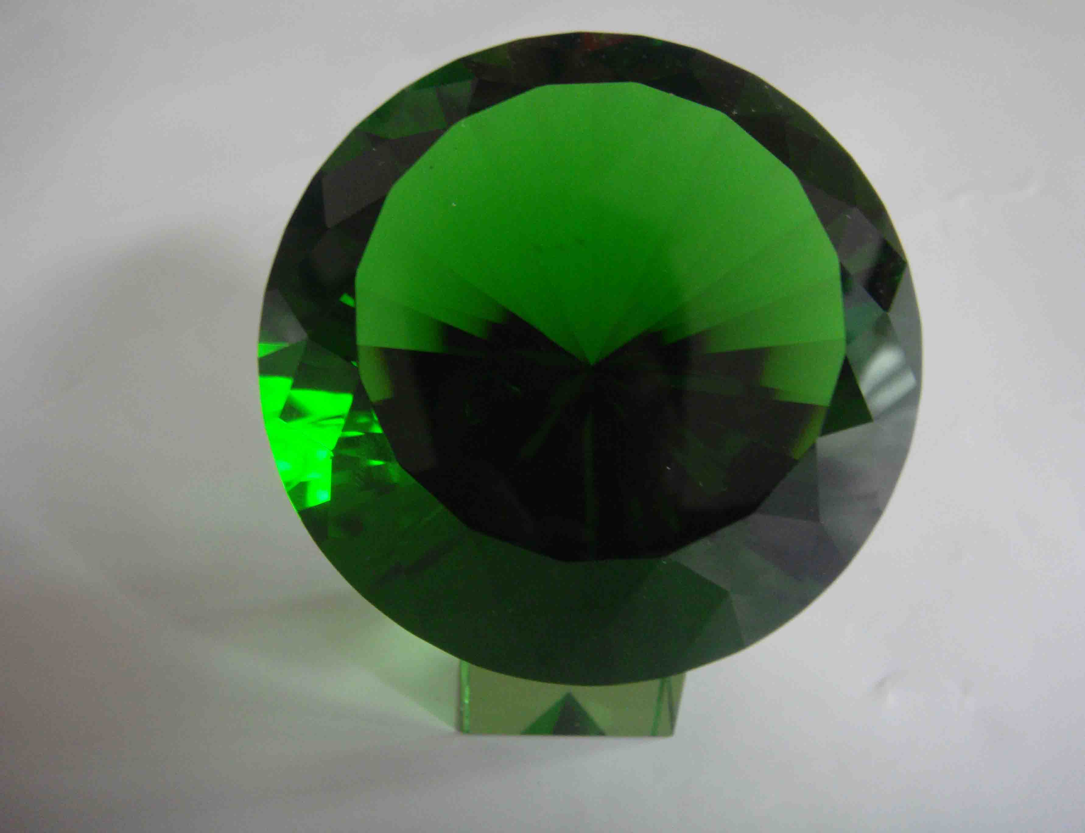 crystal diamond paperweight