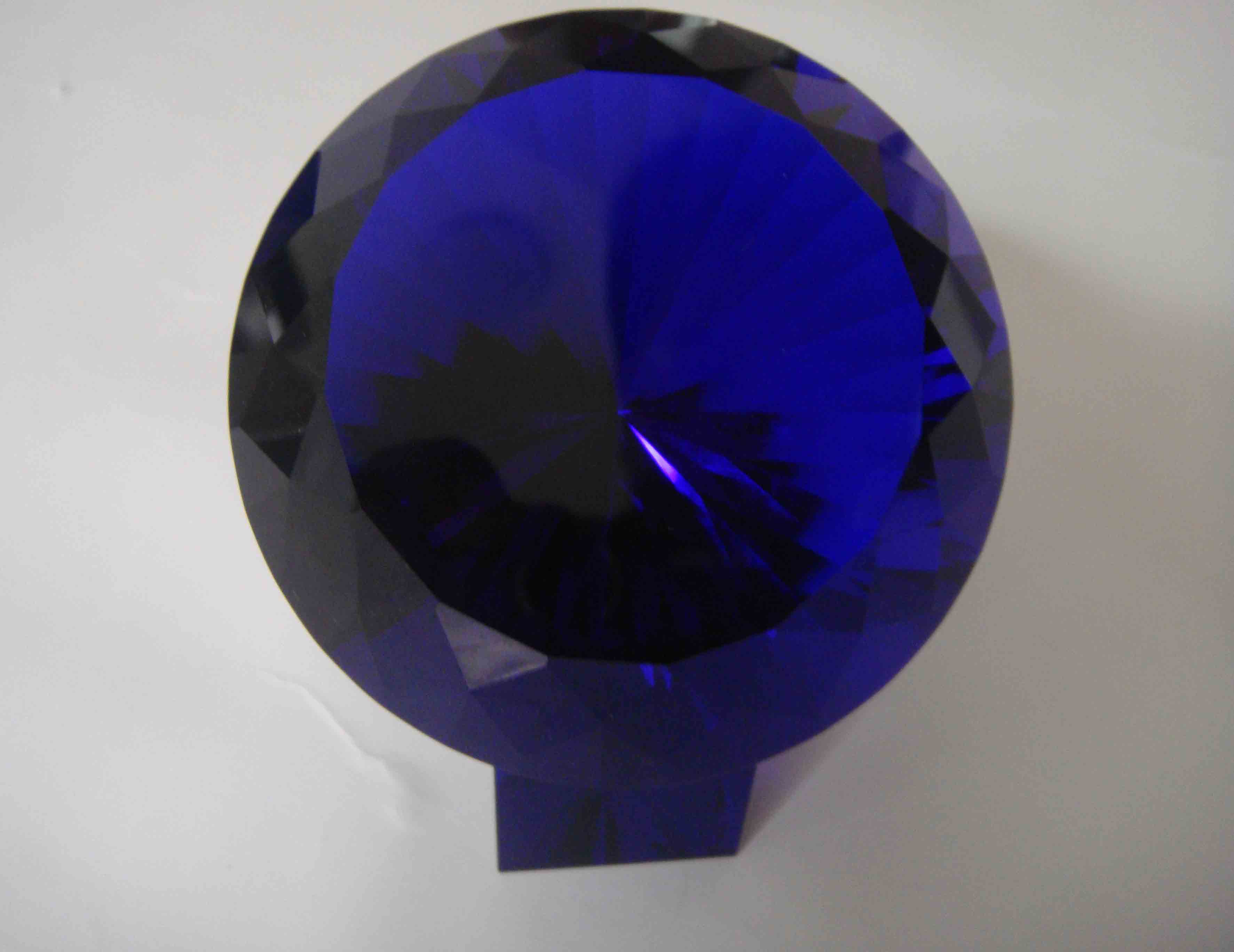 crystal diamond paperweight