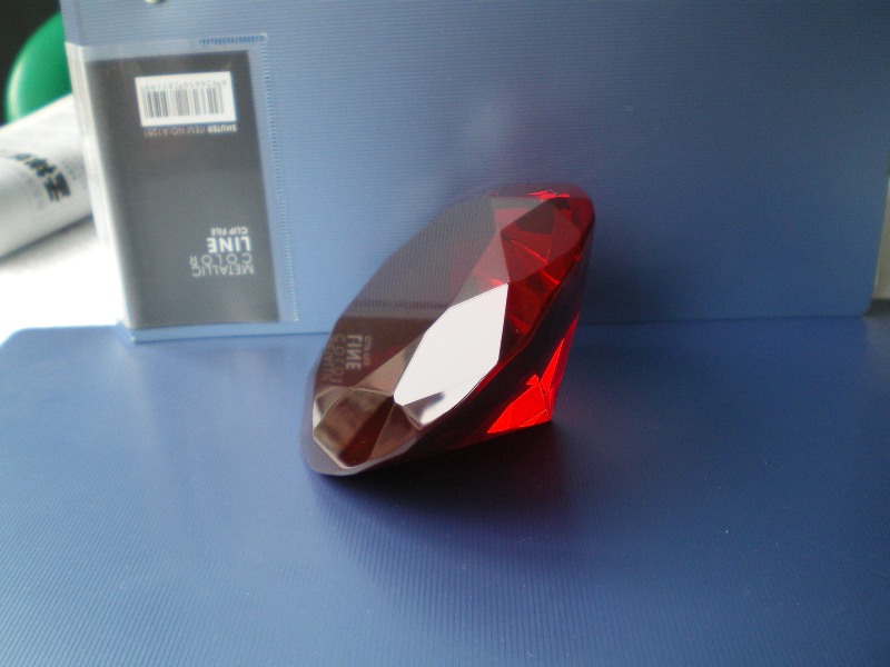 crystal diamond paperweight