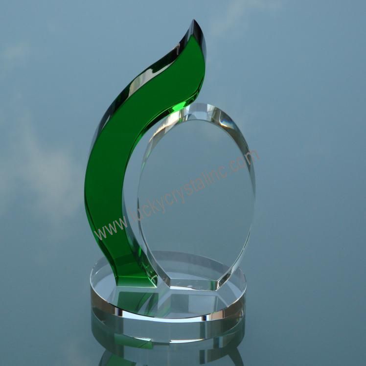 Color glass trophy