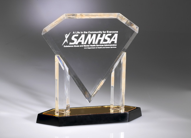 DIAMOND ACRYLIC TROPHY