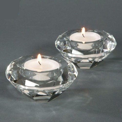 Crystal Tealight Candlestick