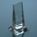 wedge glass trophy