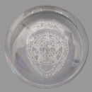 DOMED GLASS PAPERWEIGHT